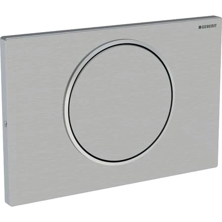 Geberit Sigma 10 plaque de commande inox brossé anti vandalisme inox à visser