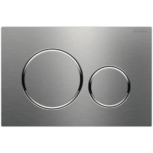 Geberit Sigma 20 plaque de commande - inox - avec 2 touches