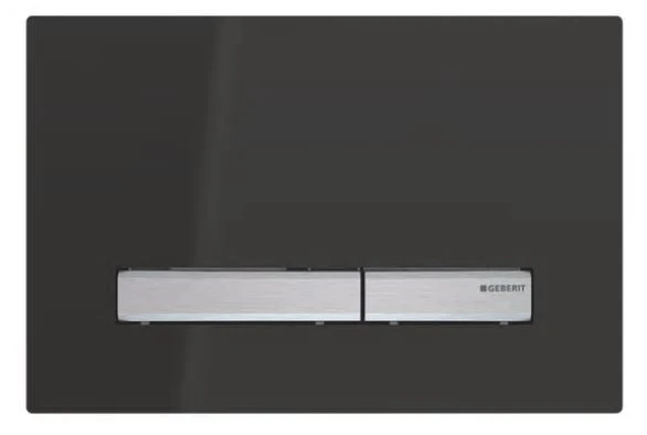 Geberit Sigma 50 plaque de commande - noir 24,6 - 1,3 o 16,4 ! cm synthétique pour rinçage avec 2 volumes