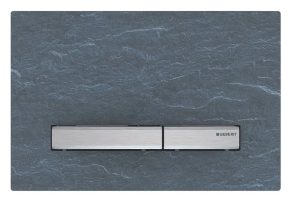 PLAQUE DE COMMANDE TOILETTE GEBERIT SIGMA 50 24,6 - 1,3 o 16,4 ! cm Ardoise mustang pour rinçage à 2 volumes