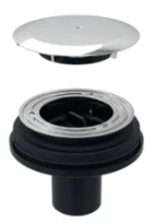Geberit Setaplano vidage douche - évacuation verticale - Incl. capuchon chromé