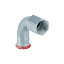 Geberit Mapress C-acier zingué coude de transition 90° FF 18 x 1/2 F