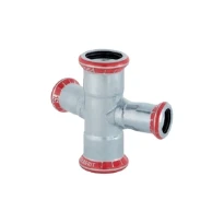 Geberit Mapress acier carbone TE Crois 30° 22 x 15 x 22 x15 mm