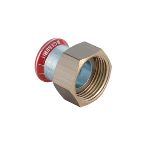 Geberit Mapress C-acier zingué raccord 2-pièces avec écrou libre joint plat FF 18 x 3/4 F