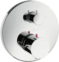 Axor Starck set de finition chromé pour thermostat encastré avec robinet d’arrêt/inverseur