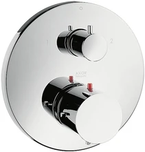 Axor Starck afwerkset voor inbouwthermostaat met stop/omstelkraan - chroom