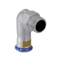 Geberit Mapress Inox Gaz courbe 90° FM 18 mm x 1/2 "
