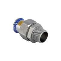 Geberit Mapress Inox Gaz raccord 3-pièces FF 42 mm x 6/4 "