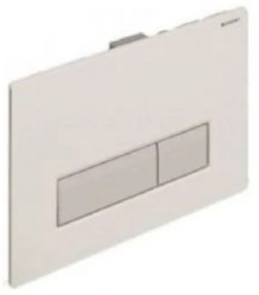 PLAQUE DE COMMANDE TOILETTE GEBERIT SIGMA 40 blanc alpine synthetique reserv. a encastrer