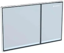 PLAQUE DE COMMANDE TOILETTE GEBERIT SIGMA 70 blanc verre alimentation réseau/rinçage à 2 volumes (3/6L)
