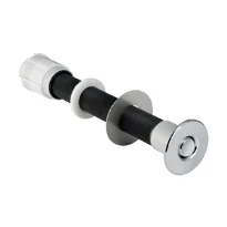 BOUTON POUSSOIR GEBERIT chromé a encastrer commande pneum.-anti-vandalisme p/reservoir a dist
