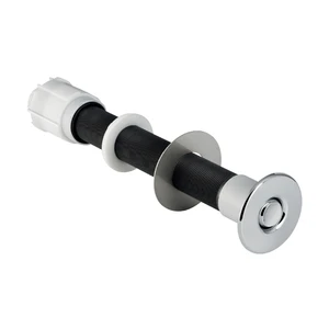 BOUTON POUSSOIR GEBERIT chromé a encastrer commande pneum.-anti-vandalisme p/reservoir a dist