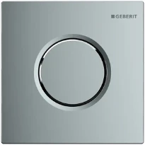 Geberit Sigma 01 plaque de commande urinoir- chromé - bouton poussoir pneumatique manuel - chromé