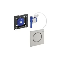 PLAQUE DE COMMANDE GEBERIT MAMBO brosse rvs ur bouton pneumatique pour urinoir