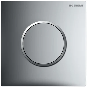 PLAQUE DE COMMANDE GEBERIT SIGMA 10 chromé synthetique satin/chromé ur bouton pneumatique pour urinoir
