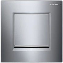 PLAQUE DE COMMANDE GEBERIT TYPE 30 chromé bouton pneumatique mat chromé pour urinoir