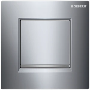 PLAQUE DE COMMANDE GEBERIT TYPE 30 chromé bouton pneumatique mat chromé pour urinoir