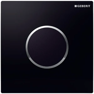 COMMANDE D'URINOIR GEBERIT SIGMA 10 noir metal chromé/noir ur electronique 230v et ir