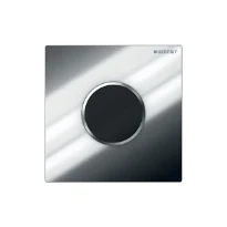 COMMANDE D'URINOIR GEBERIT SIGMA 10 chromé metal satin/chromé ur electronique,ir et batterie 9v