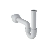 Geberit PP siphon tubulaire simple 5/4 x 40 mm - blanc - pour lavabo