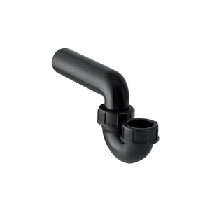 Geberit PE siphon 56 MM X 56 MM noir pe avec entrée verticale et sortie horizontale