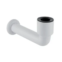 Geberit PP courbe d'évacuation pour urinoir 50 mm - blanc - avec rosace murale
