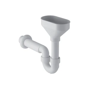ENTONNOIR GEBERIT 40 MM blanc polypropylene avec siphon et rosace