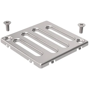 Geberit grille 71 - 71 o 5  mm rvs carré p/siphon de douche 8x8 cm, de viser