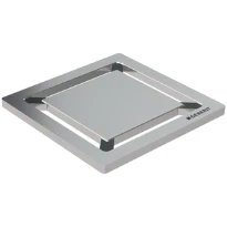 GRILLE GEBERIT 71 - 71 o 4 ! mm rvs carré p/siphon de douche 8x8 cm