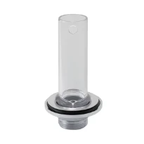 Geberit Uniflex tuyau de trop-plein 5/4 transparent avec grille chromé