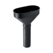 Geberit entonnoir 50 mm noir pe ovale avec grille