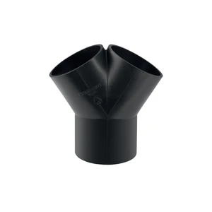 TE-CULOTTE GEBERIT 56 MM X 56 MM X 56 MM noir pe 60degr