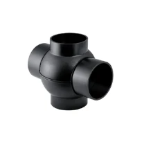 Geberit PE raccord spérique 88° - 180° 75 x 75 x 75 x 75 mm