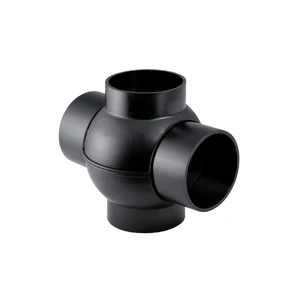 Geberit PE raccord spérique 88° - 180° 75 x 75 x 75 x 75 mm