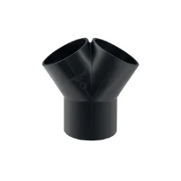 TE-CULOTTE GEBERIT 56 MM X 75 MM X 56 MM noir pe 60degr