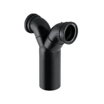 Geberit PE courbe d'évacuation double wc avec joint 90° 110 x 90 mm (back to back pour cuvette suspendue)