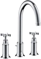 MELANGEUR DE LAVABO 3-TROUS AXOR MONTREUX chromé avec vidage 5/4
