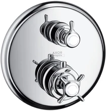 Axor Montreux set de finition chromé pour thermostat encastré avec robinet d’arrêt