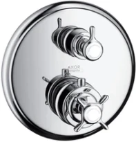Axor Montreux set de finition chromé pour thermostat encastré avec robinet d’arrêt-inverseur