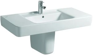 Geberit RENOVA NR1 PLAN cache-siphon blanc avec kerafix fixation