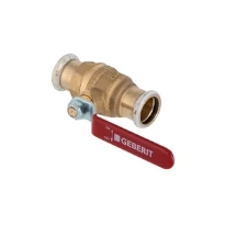 Geberit Mapress C-acier zingué vanne à bille avec poignée 22 x 22 mm