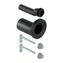 Geberit Duofix set de raccordement 90 x 45 mm excentrique pour toilette suspendue, avec materiel de fixation
