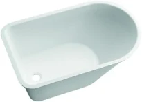 Geberit Bambini bain pour enfants acrylique 770 x 470 x 310 mm - blanc - raccord de vidange bouchon en caoutchouc - col de cygne