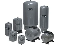 Grundfos GT vase à membrane acier GT-H-60 PN10 G1- horizontal - avec pieds - plaque de pompe