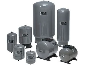 Grundfos GT vase à membrane acier GT-H-60 PN10 G1- horizontal - avec pieds - plaque de pompe
