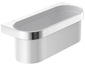 PANIER TUB DE DOUCHE HEWI 800 250 - 106 o 90 MM ! blanc/chromé montage mural, fixations inclus