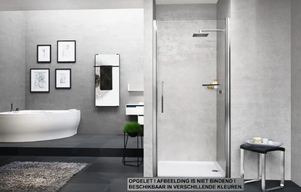 PORTE DE DOUCHE PIVOTANTE NOVELLINI YOUNG 2.0 67 - 200 ! noir transparent réglable 67/71