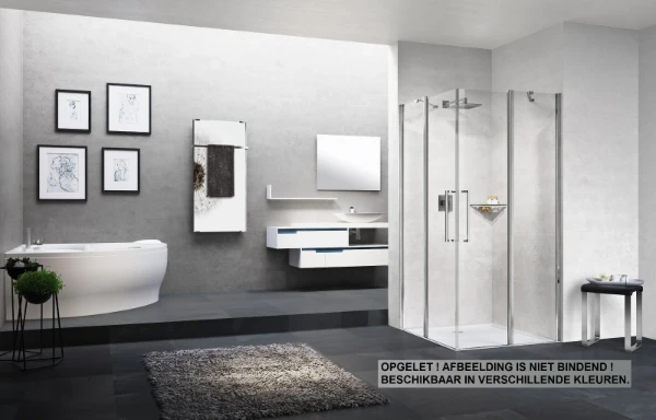 HOEKINSTAP DOUCHEDEUR NOVELLINI YOUNG 2.0 87 - 200 ! chroom transparant
