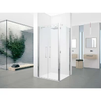 CLOISON LATERALE NOVELLINI YOUNG 2.0 57 - 200 ! chromé mat transparent réglable 57/59
