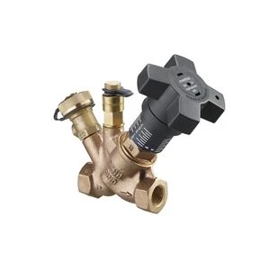 Oventrop VTR strangregelventiel FF 6/4 x 6/4 - brons - met 1 meetnippel